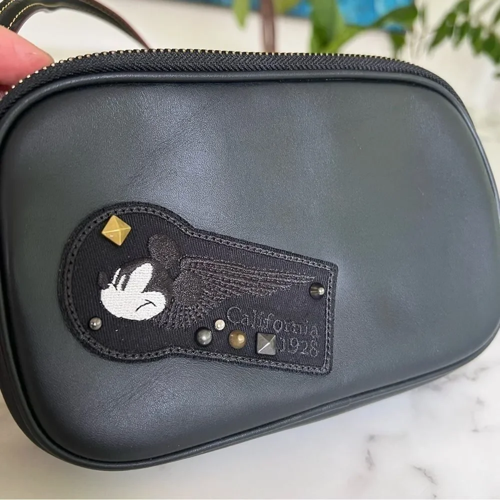 Coach X Disney Crossbody Pouch in Glove Calf Leather with Mickey Patches F59532